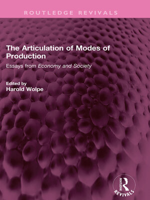 cover image of The Articulation of Modes of Production